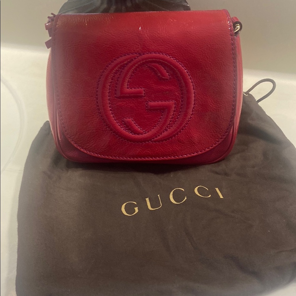 Gucci Red Leather Women's Bag